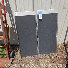 MaxSold Auction: Folding Aluminum Wheelchair Ramp, Single, 4–6 ft, Silver/Black - Stevensville (Maryland, USA) PARTNER MANAGED Downsizing Online Auction - Old Love Point Road