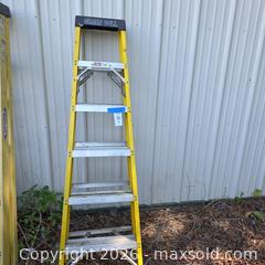 MaxSold Auction: Green Bull 6 ft Folding Step Ladder with Fiberglass Rails - Stevensville (Maryland, USA) PARTNER MANAGED Downsizing Online Auction - Old Love Point Road