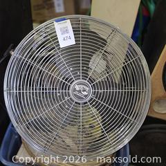 MaxSold Auction: Hampton Bay High Velocity Metal Floor Fan, Chrome/Black - Stevensville (Maryland, USA) PARTNER MANAGED Downsizing Online Auction - Old Love Point Road