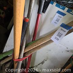 MaxSold Auction: Lot of 6–12 Garden Hand Tools — Mixed Handles & Steel Heads - Stevensville (Maryland, USA) PARTNER MANAGED Downsizing Online Auction - Old Love Point Road