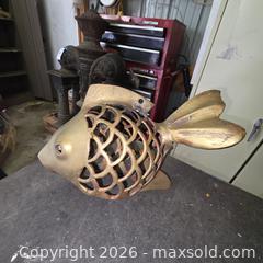 MaxSold Auction: Lot of Metal Fish Sculptures for Garden  - Stevensville (Maryland, USA) PARTNER MANAGED Downsizing Online Auction - Old Love Point Road