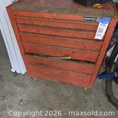 MaxSold Auction: Matco Red Steel 6-Drawer Rolling Tool Chest - Stevensville (Maryland, USA) PARTNER MANAGED Downsizing Online Auction - Old Love Point Road