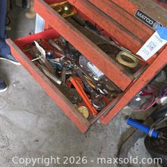 MaxSold Auction: Matco Red Steel 6-Drawer Rolling Tool Chest - Stevensville (Maryland, USA) PARTNER MANAGED Downsizing Online Auction - Old Love Point Road