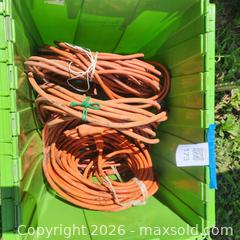 MaxSold Auction: Orange 50+ ft Rubber-Insulated 3-Prong Extension Cords, 3 pcs - Stevensville (Maryland, USA) PARTNER MANAGED Downsizing Online Auction - Old Love Point Road