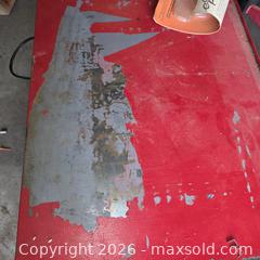 MaxSold Auction: Red & Gray Steel Rolling Tool Cabinet, 4 Drawers, Open Shelf - Stevensville (Maryland, USA) PARTNER MANAGED Downsizing Online Auction - Old Love Point Road