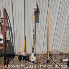 MaxSold Auction: Ryobi Multi-Tool Set with Pole Saw, Tiller Attachments & Rake  - Stevensville (Maryland, USA) PARTNER MANAGED Downsizing Online Auction - Old Love Point Road