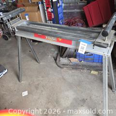 MaxSold Auction: StableMate Adjustable Galvanized Steel Sawhorse / Work Stand - Stevensville (Maryland, USA) PARTNER MANAGED Downsizing Online Auction - Old Love Point Road