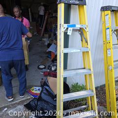MaxSold Auction: Werner 6 ft Fiberglass Step Ladder, 300 lb Capacity - Stevensville (Maryland, USA) PARTNER MANAGED Downsizing Online Auction - Old Love Point Road