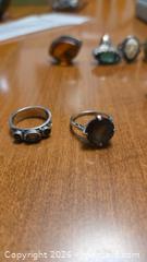 MaxSold Auction: Lot of Sterling Silver Rings with Turquoise, Cameo & Gemstones - Pembroke (Ontario, Canada) PARTNER MANAGED Downsizing Online Auction - Ellis Avenue