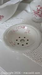 MaxSold Auction: Victorian White & Red Floral Wash Basin and Pitcher Set - Pembroke (Ontario, Canada) PARTNER MANAGED Downsizing Online Auction - Ellis