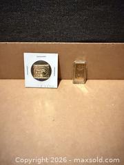 MaxSold Auction: Lot: 1g .9999 Gold Bar and Gold Coin/Round - Cambridge (Ontario, Canada) SELLER MANAGED Estate Sale Online Auction - Newport Drive