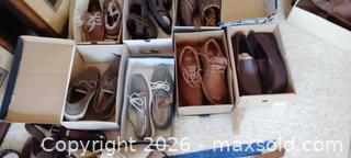 MaxSold Auction: Lot of 10–12 Men's Shoes Sizes 8.5–9 Brown/Tan/Gray - Bailey (Colorado, USA) SELLER MANAGED Estate Sale Online Auction - Badger Lane