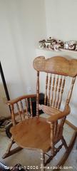 MaxSold Auction: Pair of 1960s–1970s Solid Wood Spindle Rocking Chairs - Bailey (Colorado, USA) SELLER MANAGED Estate Sale Online Auction - Badger Lane