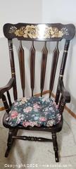 MaxSold Auction: Pair of 1970s Oak Spindle-Back Rocking Chairs - Bailey (Colorado, USA) SELLER MANAGED Estate Sale Online Auction - Badger Lane