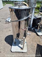 MaxSold Auction: Stainless Steel Conical Fermenter, 10–30 gal, Tri?Clamp Fittings - Quinte West (Ontario, Canada) SELLER MANAGED Reseller Online Auction - Fairground Road