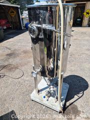 MaxSold Auction: Stainless Steel Conical Fermenter, 10–30 gal, Tri?Clamp Fittings - Quinte West (Ontario, Canada) SELLER MANAGED Reseller Online Auction - Fairground Road