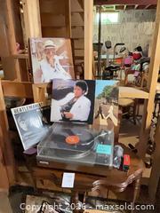 MaxSold Auction: Turntable with 63 12" LP Vinyl Records and Storage Boxes/ side table - Thames Centre (Ontario, Canada) PARTNER MANAGED Estate Sale Online Auction - Wheeler Avenue