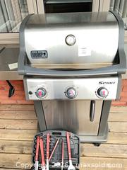MaxSold Auction: Weber Spirit 3-Burner Propane Grill, Stainless Steel - Thames Centre (Ontario, Canada) PARTNER MANAGED Estate Sale Online Auction - Wheeler Avenue