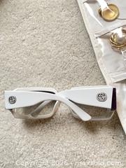 MaxSold Auction: Gucci Women's Sunglasses, White Frame, Gray Gradient Lenses - Thames Centre (Ontario, Canada) PARTNER MANAGED Estate Sale Online Auction - Wheeler Avenue
