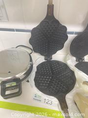 MaxSold Auction: Electric Waffle Maker, Cast Iron Stovetop Iron & Hand Mixer - New Westminster (British Columbia, Canada) PARTNER MANAGED Downsizing Online Auction - Laguna Court (CONDO)