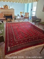 MaxSold Auction: Hand-Knotted Wool Oriental Bokhara Area Rug 8'x11' - New Westminster (British Columbia, Canada) PARTNER MANAGED Downsizing Online Auction - Laguna Court (CONDO)