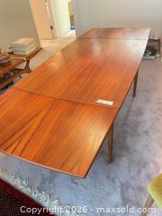 MaxSold Auction: Mid-Century Teak Rectangular Extendable Dining Table - New Westminster (British Columbia, Canada) PARTNER MANAGED Downsizing Online Auction - Laguna Court (CONDO)