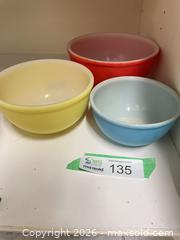 MaxSold Auction: Vintage Fire king primary bowls - New Westminster (British Columbia, Canada) PARTNER MANAGED Downsizing Online Auction - Laguna Court (CONDO)