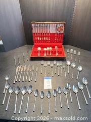 MaxSold Auction: Silver-Plated Bamboo-Handle Flatware Set, Approx. 50+ Pieces - Kissimmee (Florida, USA) PARTNER MANAGED Downsizing Online Auction - Vista Drive
