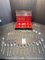 MaxSold Auction: Silver-Plated Bamboo-Handle Flatware Set, Approx. 50+ Pieces - Kissimmee (Florida, USA) PARTNER MANAGED Downsizing Online Auction - Vista Drive
