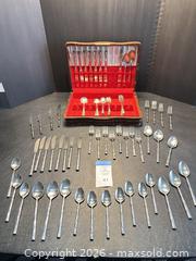 MaxSold Auction: Silver-Plated Bamboo-Handle Flatware Set, Approx. 50+ Pieces - Kissimmee (Florida, USA) PARTNER MANAGED Downsizing Online Auction - Vista Drive