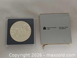 MaxSold Auction: 1989 Canada 50% Proof Silver Dollar Mackenzie River Bicentennial  - Toronto (Ontario, Canada) PARTNER MANAGED Reseller Online Auction - Queen Street West