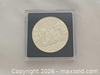 MaxSold Auction: 1989 Canada 50% Proof Silver Dollar Mackenzie River Bicentennial  - Toronto (Ontario, Canada) PARTNER MANAGED Reseller Online Auction - Queen Street West