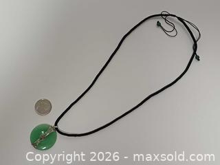 MaxSold Auction: Vintage Chinese Jadeite with Silver Setting Pendant Necklace  - Toronto (Ontario, Canada) PARTNER MANAGED Reseller Online Auction - Queen Street West