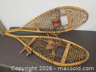 MaxSold Auction: Vintage Faber Wood & Rawhide Snowshoes  - Toronto (Ontario, Canada) PARTNER MANAGED Reseller Online Auction - Queen Street West