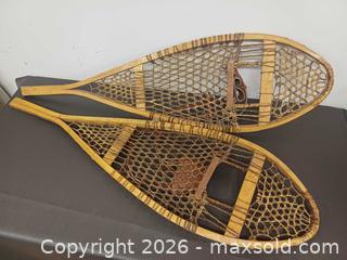 MaxSold Auction: Vintage Faber Wood & Rawhide Snowshoes  - Toronto (Ontario, Canada) PARTNER MANAGED Reseller Online Auction - Queen Street West