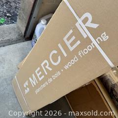 MaxSold Auction: Mercier Red Oak Flooring 3/4” — New in Box — 4 Boxes Included  - Toronto (Ontario, Canada) PARTNER MANAGED Reseller Online Auction -  Crouse Road (STORAGE)