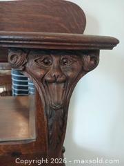 MaxSold Auction: Antique Oak Art Nouveau Buffet / Sideboard with Attached Mirror - Ottawa (Ontario, Canada) SELLER MANAGED Moving Online Auction - Bank Street