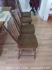 MaxSold Auction: Set of 4 Vintage Solid Wood Spindle-Back Dining Chairs - Ottawa (Ontario, Canada) SELLER MANAGED Moving Online Auction - Bank Street