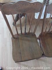 MaxSold Auction: Set of 4 Vintage Solid Wood Spindle-Back Dining Chairs - Ottawa (Ontario, Canada) SELLER MANAGED Moving Online Auction - Bank Street