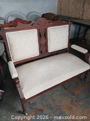 MaxSold Auction: Victorian Upholstered Sofa, Loveseat & Chairs, Dark Mahogany - Ottawa (Ontario, Canada) SELLER MANAGED Moving Online Auction - Bank Street