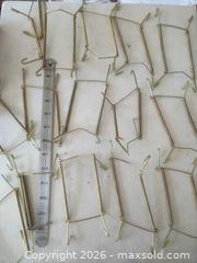 MaxSold Auction: 15 Brass-Plated Plate & Skirt/Pant Hanger Clips, Gold Tone - San Mateo (California, USA) SELLER MANAGED Moving Online Auction - Seville Way