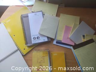 MaxSold Auction: Assorted Notebooks, Legal Pads & Sticky Notes (11–20 pcs) - San Mateo (California, USA) SELLER MANAGED Moving Online Auction - Seville Way