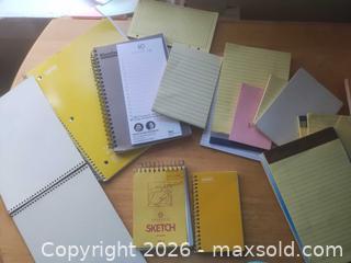 MaxSold Auction: Assorted Notebooks, Legal Pads & Sticky Notes (11–20 pcs) - San Mateo (California, USA) SELLER MANAGED Moving Online Auction - Seville Way