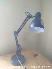 MaxSold Auction: Black Adjustable Anglepoise Desk Lamp, Plug-In, CFL Bulb Included - San Mateo (California, USA) SELLER MANAGED Moving Online Auction - Seville Way