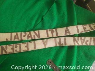 MaxSold Auction: Canvas and Leather-Trim Belt with Metal Slide Buckle - San Mateo (California, USA) SELLER MANAGED Moving Online Auction - Seville Way