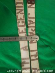 MaxSold Auction: Canvas and Leather-Trim Belt with Metal Slide Buckle - San Mateo (California, USA) SELLER MANAGED Moving Online Auction - Seville Way
