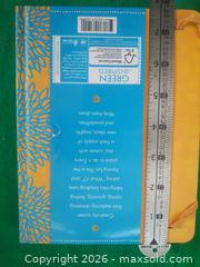MaxSold Auction: Green Inspired A5 Hardcover Lined Notebook, Yellow Floral Trim - San Mateo (California, USA) SELLER MANAGED Moving Online Auction - Seville Way
