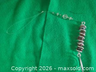 MaxSold Auction: Heart Suncatcher Hanging Ornament with Glass Beads, 12 in - San Mateo (California, USA) SELLER MANAGED Moving Online Auction - Seville Way