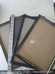 MaxSold Auction: Lot of 4 Picture Frames Wood & MDF Black/Brown with Gold Trim - San Mateo (California, USA) SELLER MANAGED Moving Online Auction - Seville Way