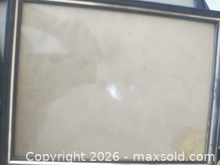 MaxSold Auction: Lot of 4 Picture Frames Wood & MDF Black/Brown with Gold Trim - San Mateo (California, USA) SELLER MANAGED Moving Online Auction - Seville Way